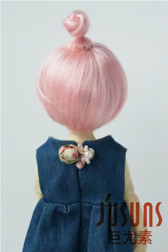 JD363 6-7 дюймов 16-18 см синтетический мохер кукольные парики 1/6 YOSD Updo BJD волосы