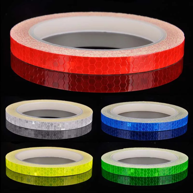 

Bicycle Reflective Stickers MTB Bike Motorcycle Fluorescent Decal Safety Warning Cycling Tape EDF88