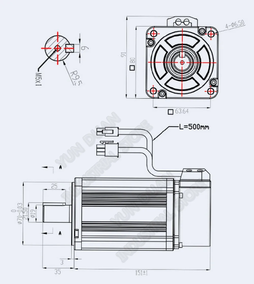 JMC 80 мм 750 Вт 220 В AC Серводвигатель 2.39нм 1HP/3PH 3000 об/мин-5000 об/мин 2500 линейный кодировщик для ЧПУ Токарный маршрутизатор робот