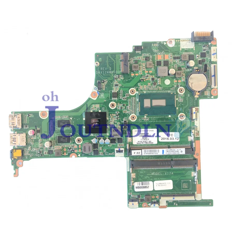 JOUTNDLN для HP 15-AB Pavilion Материнская плата ноутбука 809044-601 809044-001 DAX12AMB6D0 W/I5-5200U CPU и 940m 2G GPU