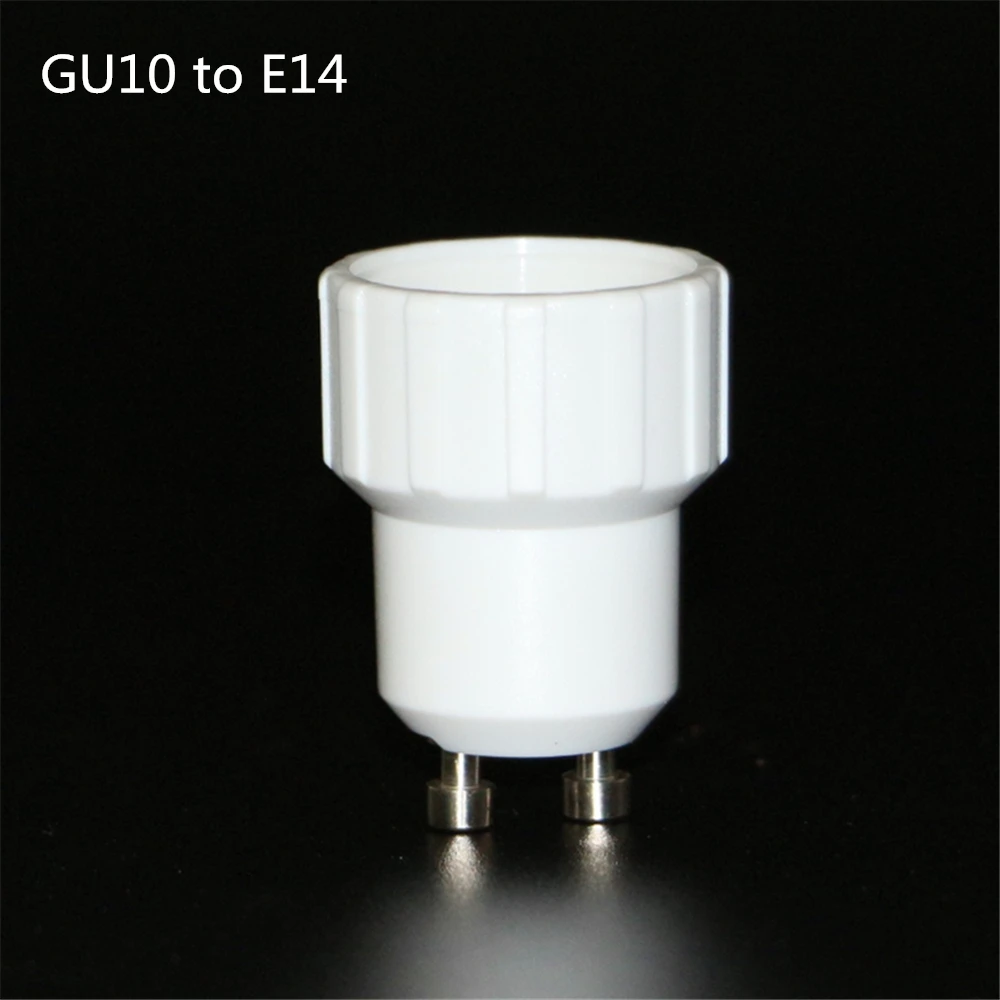 1pcs Fireproof Gu10e14 Lamp Holder Converter Socket Gu10 To E14 Lamp