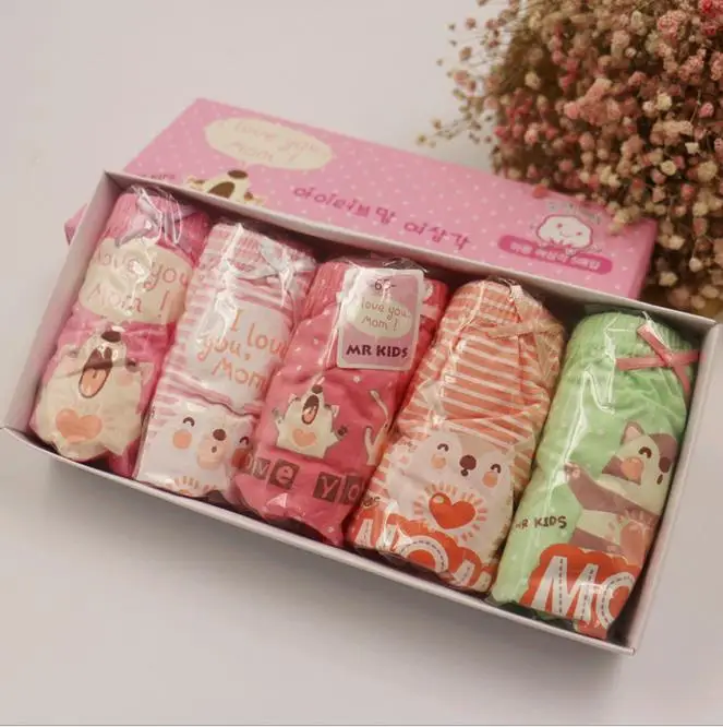 2017 нижнее белье для девочек 5 шт./лот маленьких детские трусики шорты мальчиков