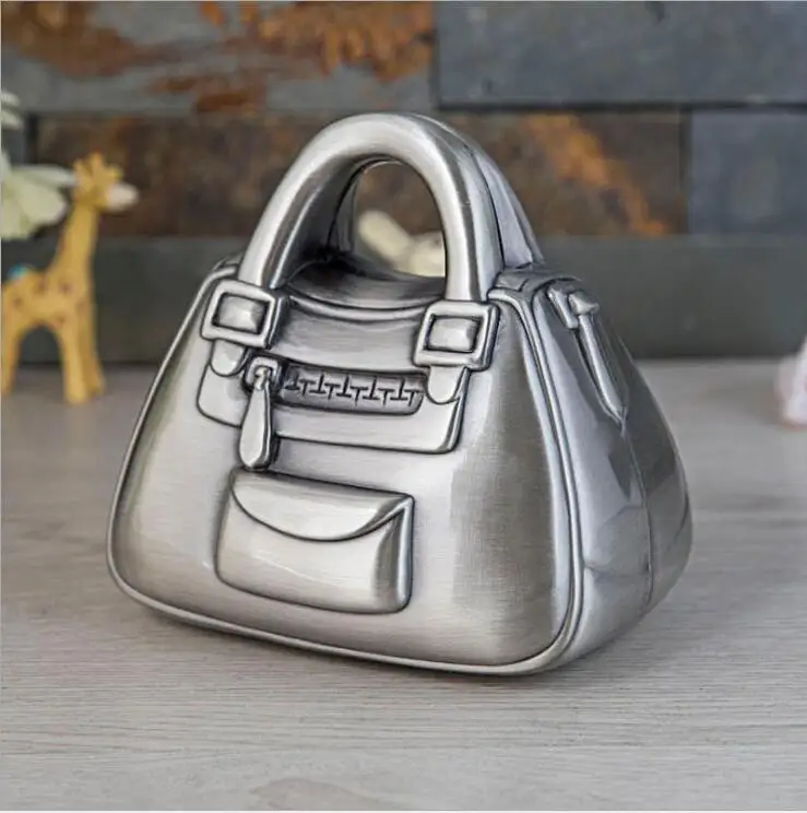

creative Women's handbag large piggy bank coin bank kids piggy bank saving money box kids coin capsule PB020