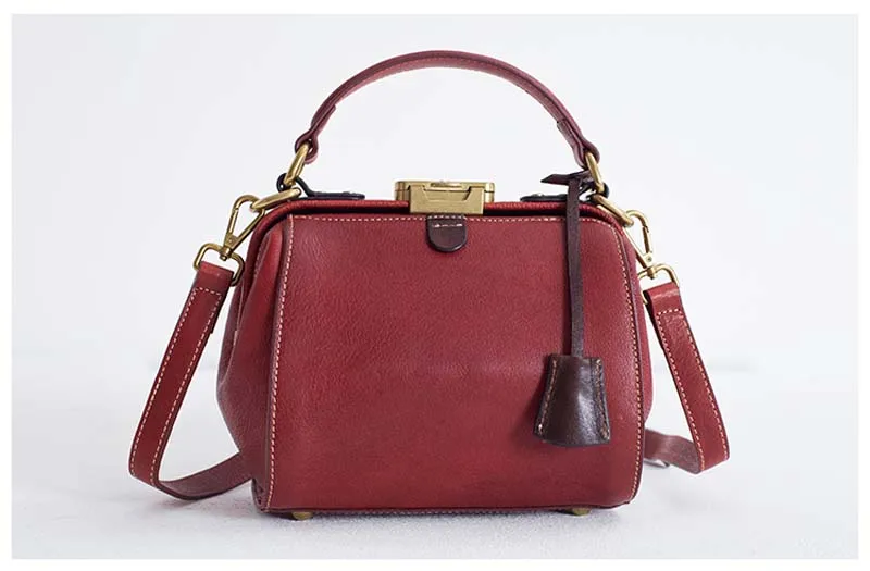 Новая Оригинальная аутентичная сумка на плечо в стиле ретро, Повседневная сумка, простая кожаная сумка-мессенджер