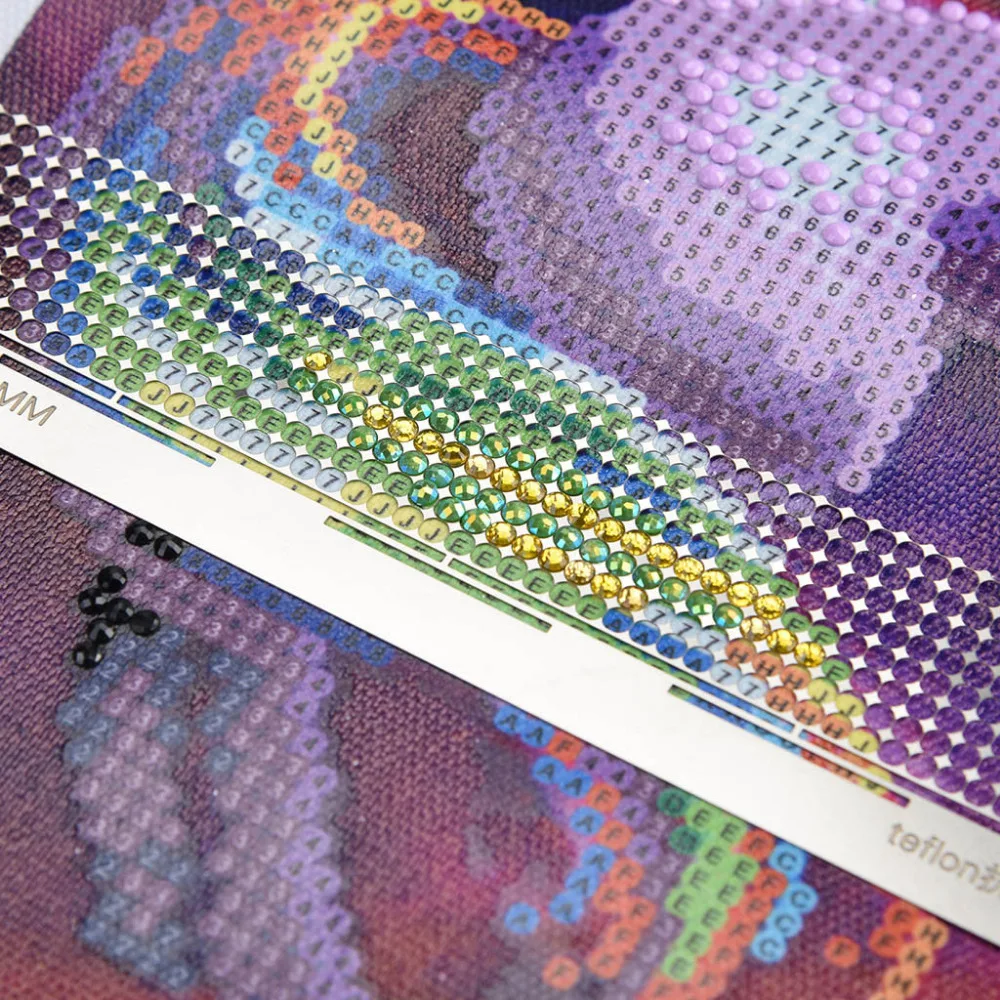 

Diamond Drawing Ruler Dot Drill Tool Magic Tool Diamond Embroidery Mesh Ruler St #4