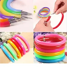 20 шт./партия милый гибкий браслет форма 23 см шариковая ручка пластиковая шариковая ручка корейские канцелярские принадлежности креативный подарок