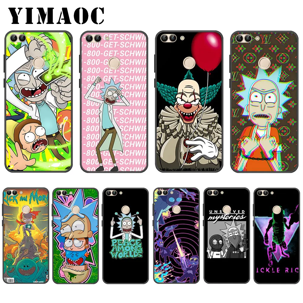

YIMAOC Rick and Morty Soft Case for Huawei P20 P30 Lite Mini Plus Pro P Smart 2019