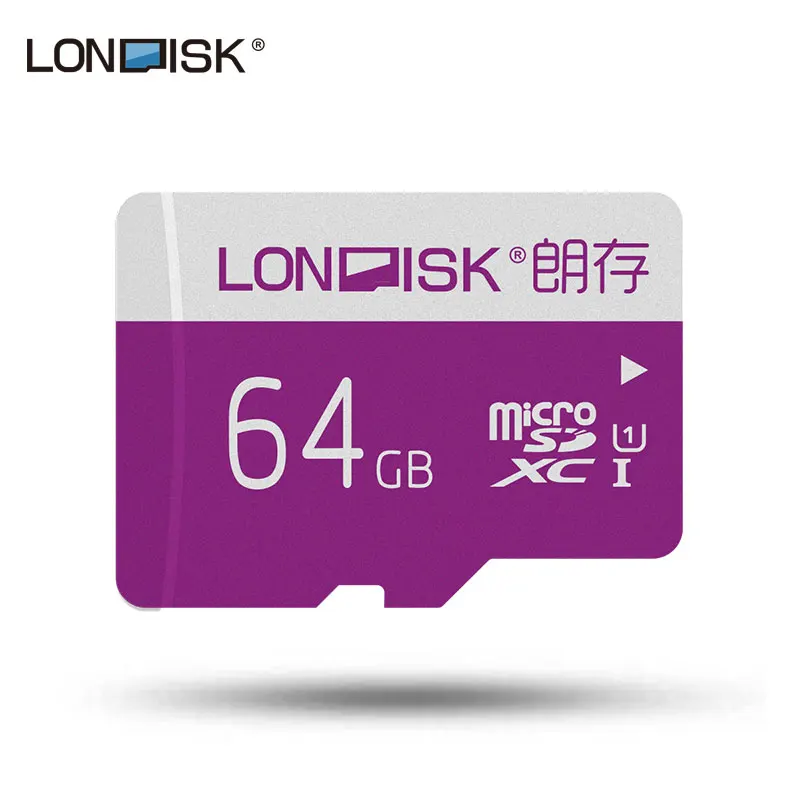 LONDISK 10 Pack micro SD карты 64 Гб класс (C10) UHS I (U1)/UHS (U3) карта памяти microSDHC с sd адаптером (10
