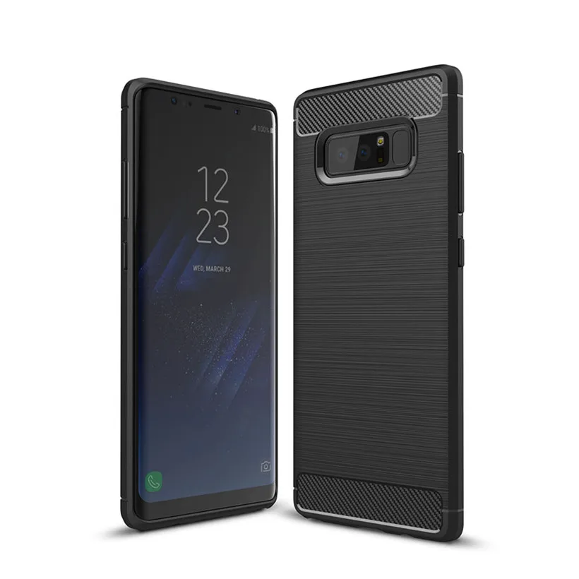 HEMASOLY Case For Samsung Note 8 Case Soft TPU For Samsung Galaxy Note 7 Silicone Case Carbon Fiber Brushed Shockproof Shell HEMASOLY Case For Samsung Note 8 Case Soft TPU For Samsung Galaxy Note 7 Silicone Case Carbon Fiber Brushed Shockproof Shell