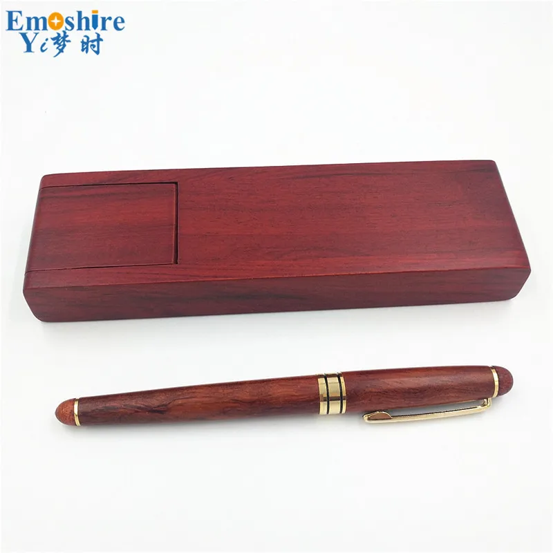 Emoshire Creative mahogany signature pen set mahogany crafts two - piece business celebration practical gift wholesale (3)