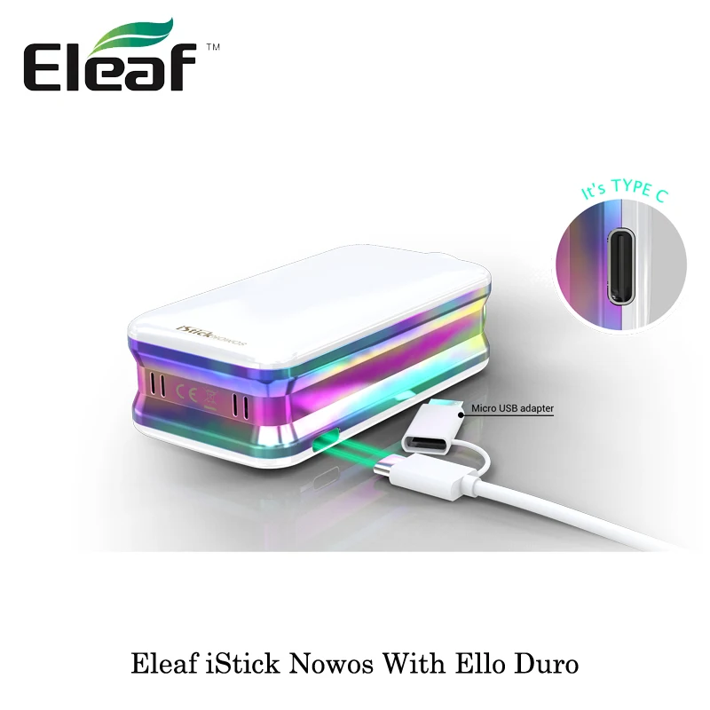 Электронные сигареты 80 Вт Eleaf Istick Nowos 4400 мАч батарея Элло дюро Subohm бак 6 5 мл емкость