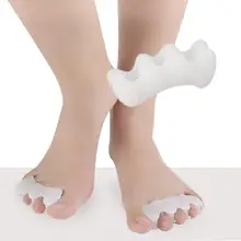 Трехдырочный силиконовый гель-разделитель для пальцев большая кость для ног перекрывающий корректор для косточки на ноге