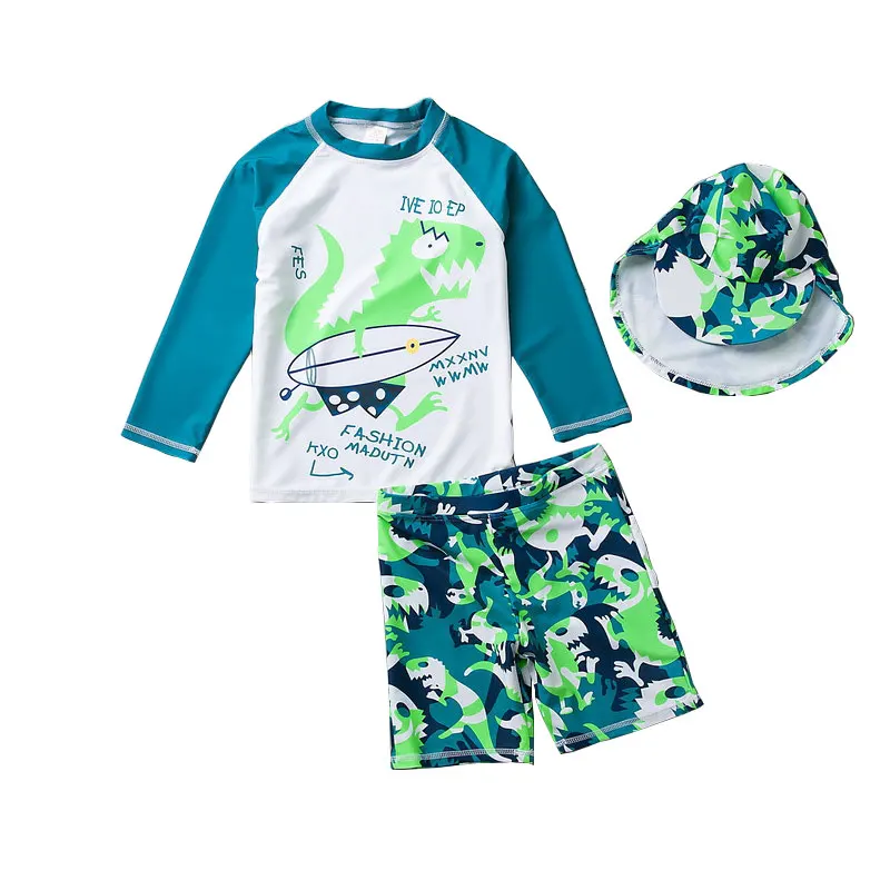 

Dollplus Boys Swimwear Children's Swimming 2019 Cute Cartoon Print Dinosaur Kids Swimsuit Baby Beachwear Clothes Swimwear Kids