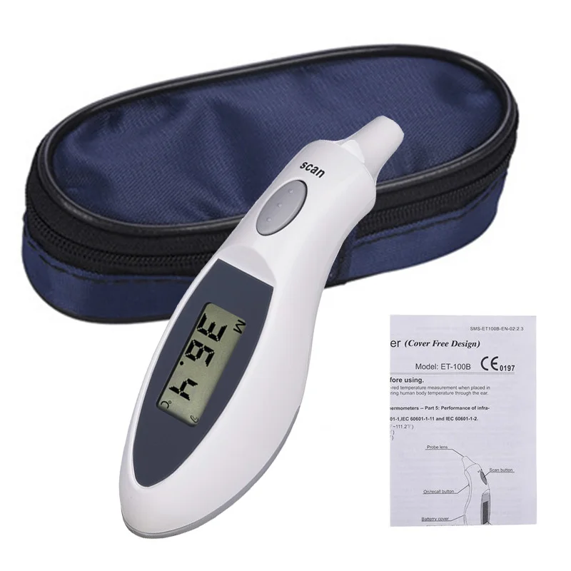 Точный ЖК-цифровой инфракрасный бесконтактный термометр для ушей, измерение температуры тела, для взрослых и детей, здоровье