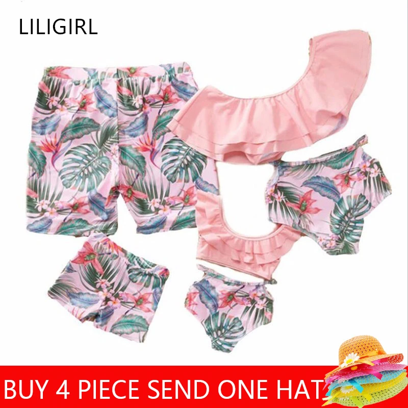 Liligirl Mommy And Me Summer Swimsuit Bikini Set Mother Daughter Father Son Swimwear For Family Beach Clothes Matching Outfits huismerk kopen in de aanbieding Liligirl Mommy And Me Summer Swimsuit Bikini Set Mother Daughter Father Son Swimwear For Family Beach Clothes Matching Outfits huismerk kopen in de aanbieding