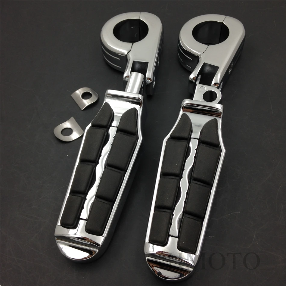 1 1/4" Highway Tombstone offset Mount P Clamp Foot peg for Hond