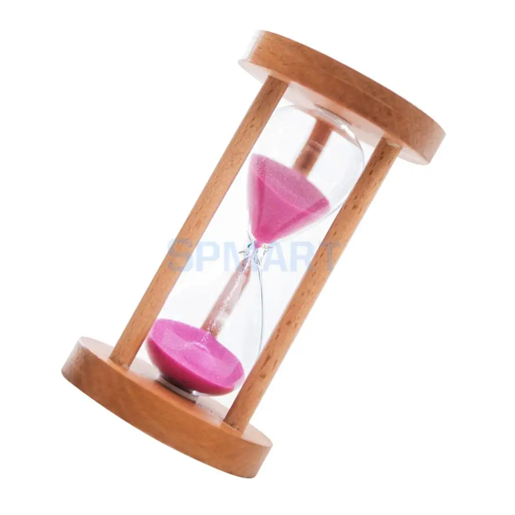 2pcs 15 Mins Wooden Framed Sand Glass Clock Hourglass Sandglass Timer Art Craft Home Office Decor Kids Gift
