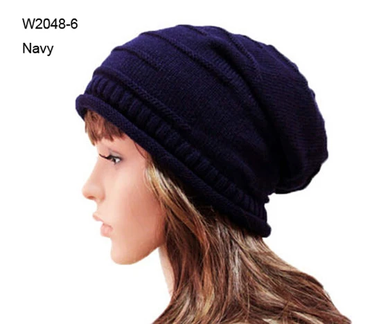 Wholesale Winter Mens Knit Beanie Womens Red Crochet Knitted Slouch