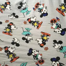 100*160 см трикотажные хлопковые ткани с рисунком Микки и Минни для шитья своими руками, лоскутные рубашки для маленьких мальчиков, одежда из текстиля