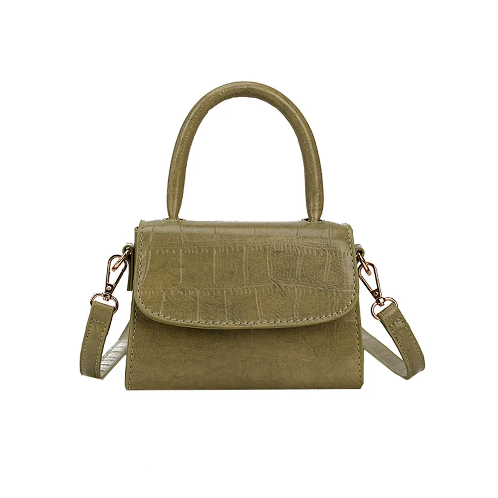 

Women Retro Pure Color Vintage Leather Handbag Messenger Simple Crossbody Bag fashion Button Hasp anti-theft bag travel May 14