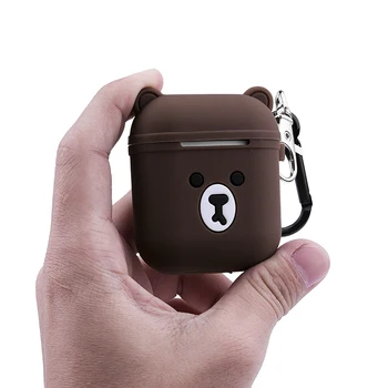 

Earphone case for airpods 2 case Soft Silicone For AirPods Wireless Charging Box For AirPods 1 2 Box air pods protective case