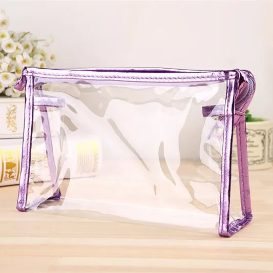 شفافة المحمولة المكياج المرأة ماكياج المنظم حقيبة الفتيات التجميل حقيبة أدوات الزينة أطقم سفر حقيبة التخزين اليد موهير Bolsas