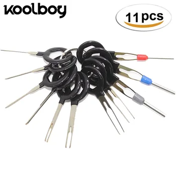 

11Pcs/Lot Terminal Extraction Removal Tools Car Electrical Wiring Crimp Connector Pin Extractor Kit Car Repair Hand Tool Sets