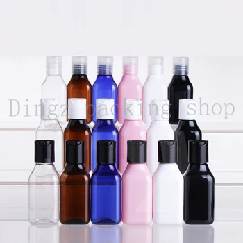 

Chiaki lotion square Bottle 50PCS/LOT Capacity 50ml Colorful Travel Accessories Small Shampoo Or cleaner Storage Bottles