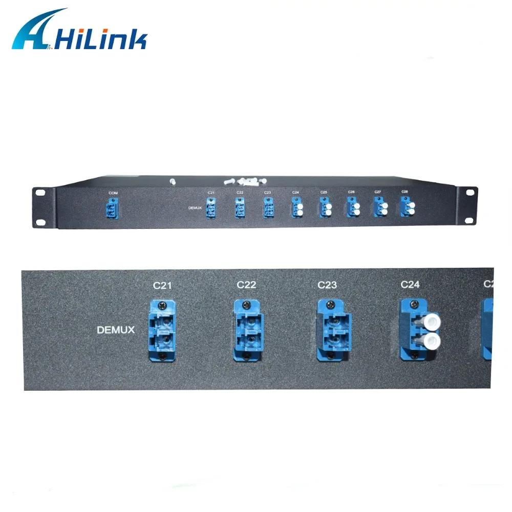 (Только 1 комплект) 19 дюймовый 1U 8 канальный модуль DWDM Mux/Demux одноволоконный