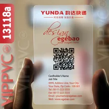 13118 печать ваших собственных визиток-матовые лица полупрозрачные карты 0,36 мм толщина