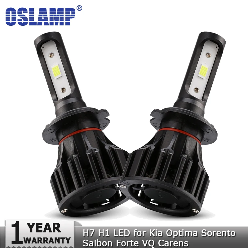

Oslamp COB 72W 8000lm for Kia Optima Sorento Saibon Forte VQ Carens H7 H1 Hi lo Beam LED Headlight Bulbs 12v Auto Led Headlamp