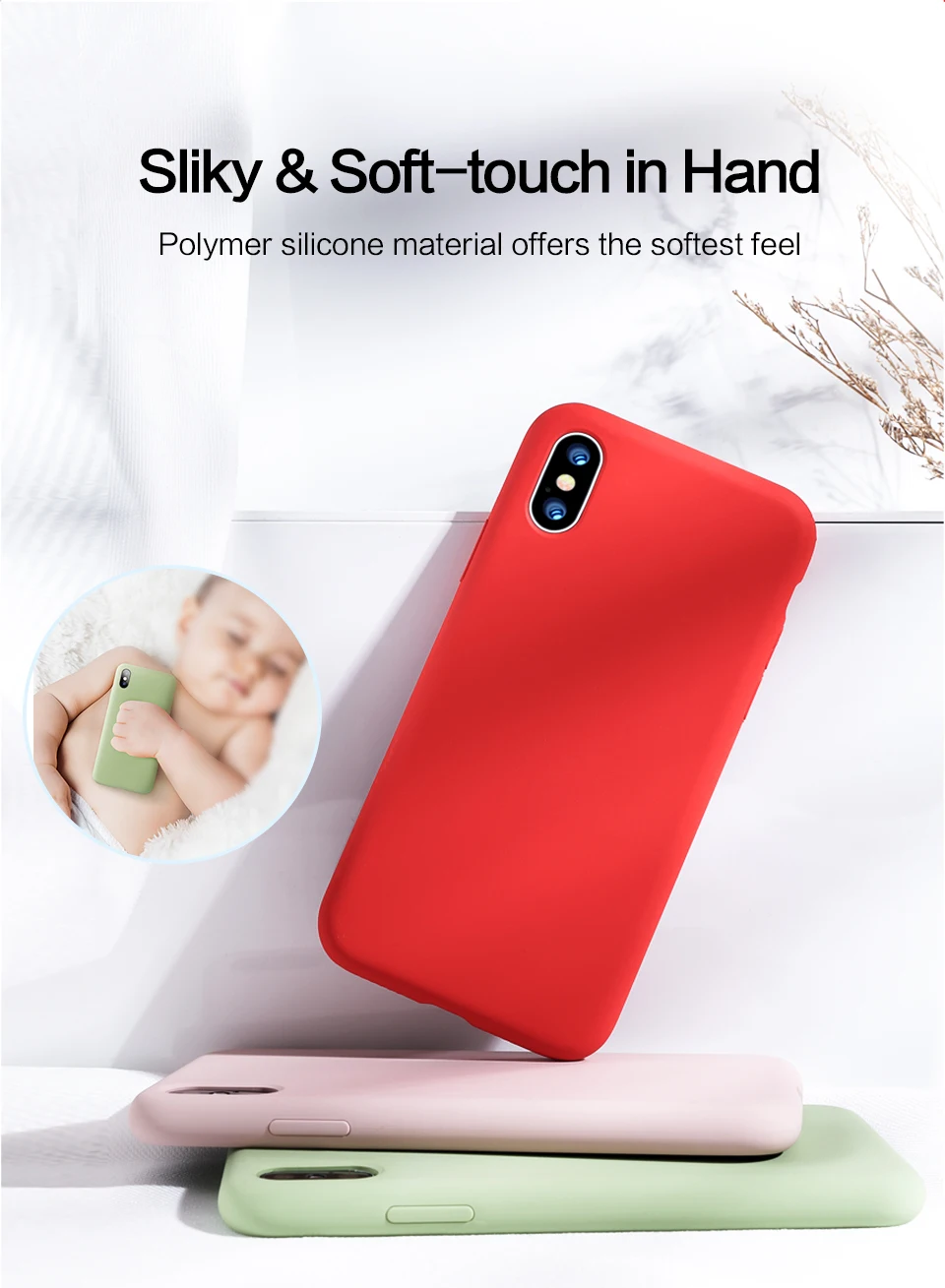 SmartDevil сплошной цвет силиконовый чехол для телефона для iphone 7 8 Plus XR X XS Max пары милый карамельный цвет мягкий простой модный чехол s