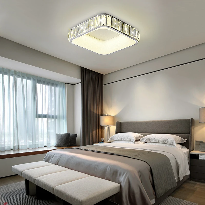 

Modern led Crystal lustre Ceiling Lights for Living room Bedroom Lamparas De Techo Luminaria Abajur Crystal home Ceiling Lamp