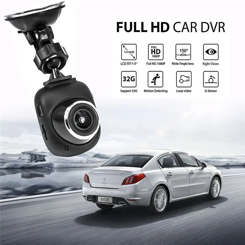 Car DVR Dash Camera Driving Video Recorder HD Car Camera Wide Angle