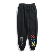 OFF-WHITE спортивные длинные брюки мужские пара OW луч ноги хип-хоп свободные повседневные брюки