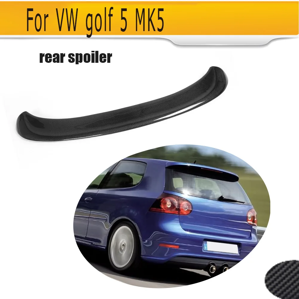 Задний спойлер из углеродного волокна для автомобиля Volkswagen VW Golf 5 V MK5 Standard GTI R32 2006