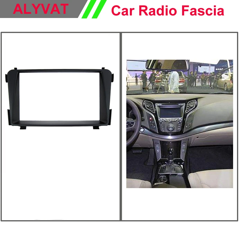 

Car Dash Frame Radio Fascia for Hyundai I-45 I-40 I45 I40 2012 2 DIN AutoStereo Panel kit CD Trim Installation Top Car Detector