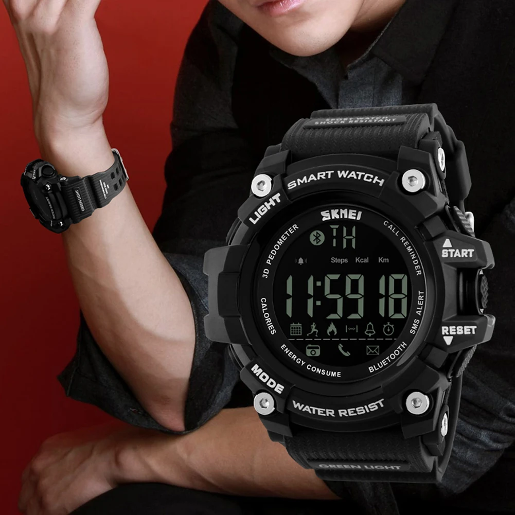 

Pedometer Sleep Tracker Smart Watch Men's Call Reminder Calorie Date Week Alarm Bluetooth Remote Camera Relogio Masculino
