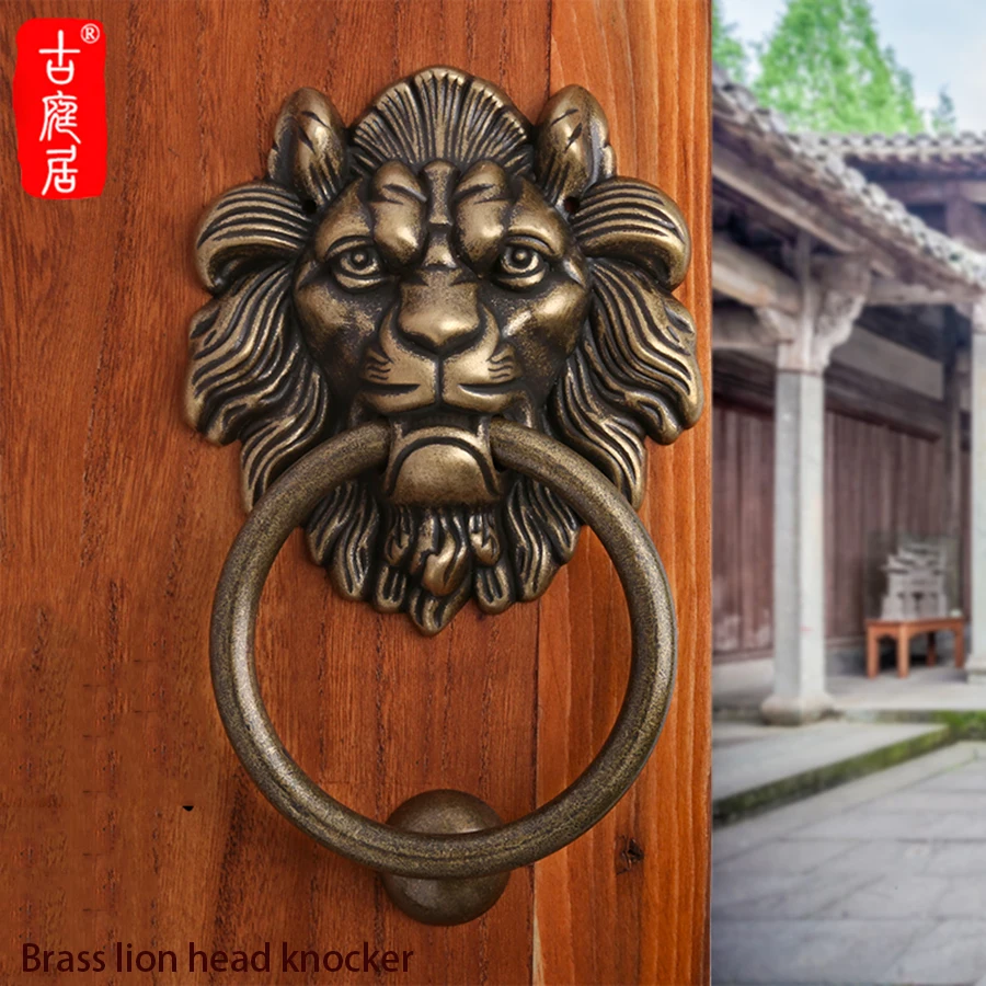 

Lion head art door rings of different specifications can be customized