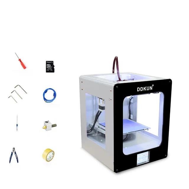 Best Price 3d printer xyz pla carbon fiber tpu abs filament kit diy 160mm lcd control panel 0.4mm single nozzle  for kids with software 