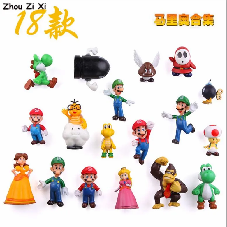 

Cartoon cute creative Super Mario refrigerator magnet stickers toys
