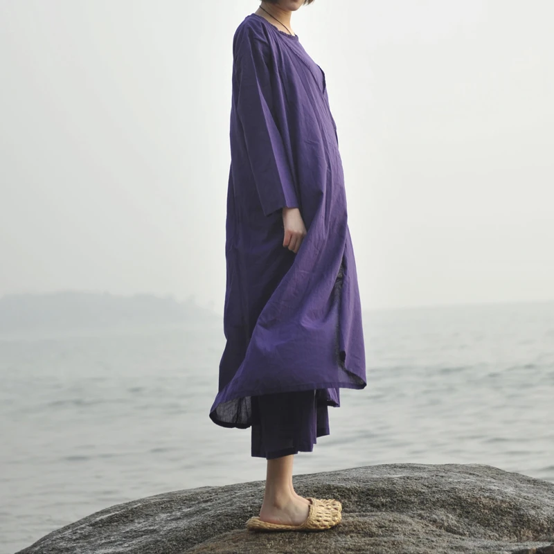 

Johnature Women Dress 2019 Summer New Casual Seven Sleeve 5 Colour Loose Thin Belt O-Neck Vintage Dresses Sweet