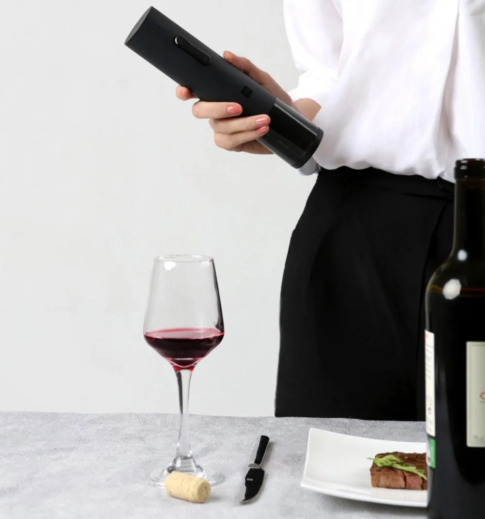Original xiaomi Mijia Huohou juego de abridor de botellas de vino automático sacacorchos eléctrico con cortador de papel para xiaomi smart home kits - 5