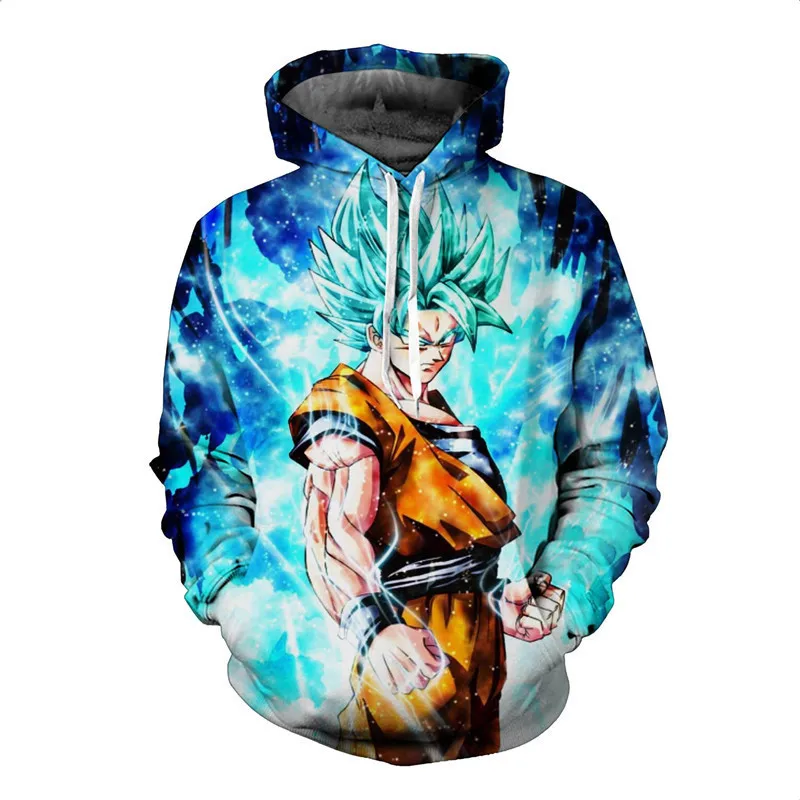 

Dragon Ball Z Super Saiyan Printed Mens Hoodies and Sweatshirts Cute Anime 3D Hooded Sweatshirt Men Hip Hop Style Outerwear