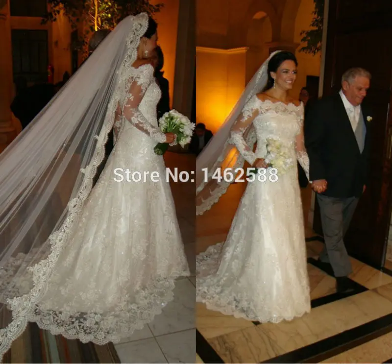 Royal Princess Style Long Sleeves Lace Wedding Gowns Vintage Bride Royal Princess Style Long Sleeves Lace Wedding Gowns Vintage Bride Dress 2017 Hot In Dresses From Weddings Events On Aliexpress Alibaba