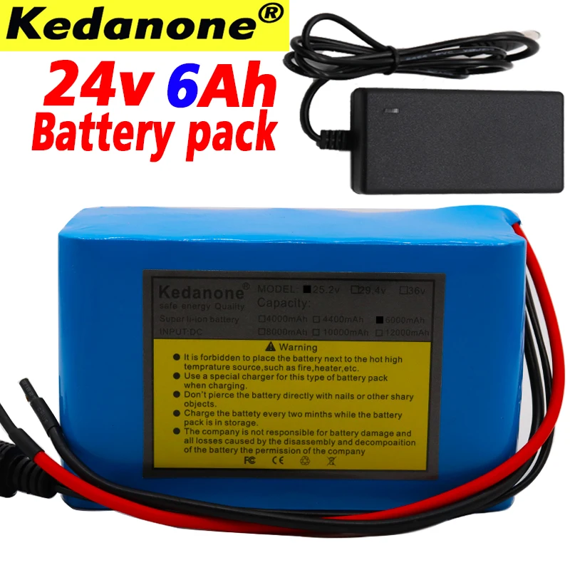 

original 24V 6Ah 6S3P 18650 Battery Lithium Battery 25.2v 6000mAh Electric Bicycle Moped /Electric/Li ion Battery Pack+Charger