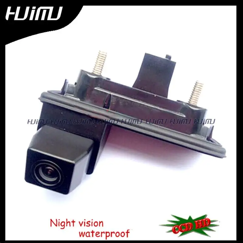 HD ccd night viosn car trunk handle reverse parking rear view camera for Skoda Roomster Fabia Octavia Yeti superb for Audi A1