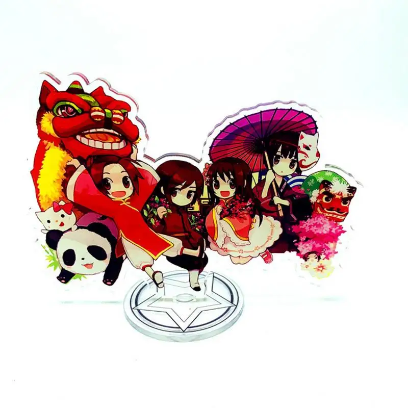 

1 Pc Creative Cartoon Anime Axis Power Hetalia Acrylic Stand Model Toys Plate Holder Action Figure Toy for Kids Gift