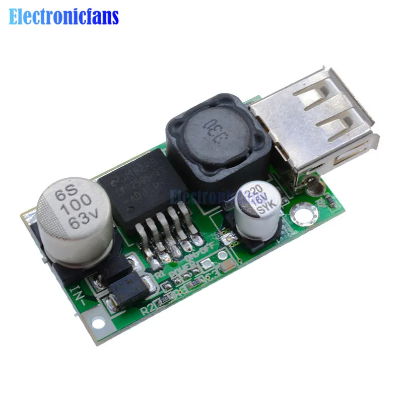 LM2596HV 5V DC понижающий модуль преобразователя 9V 12V 24V 36V 48V to 3A|buck converter|usb charger modulecharger