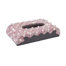Автомобильная блестящая коробка для салфеток Bling paper Holder Box Прямоугольный держатель для дома, автомобиля, офиса